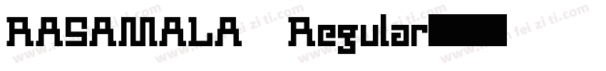 RASAMALA Regular字体转换